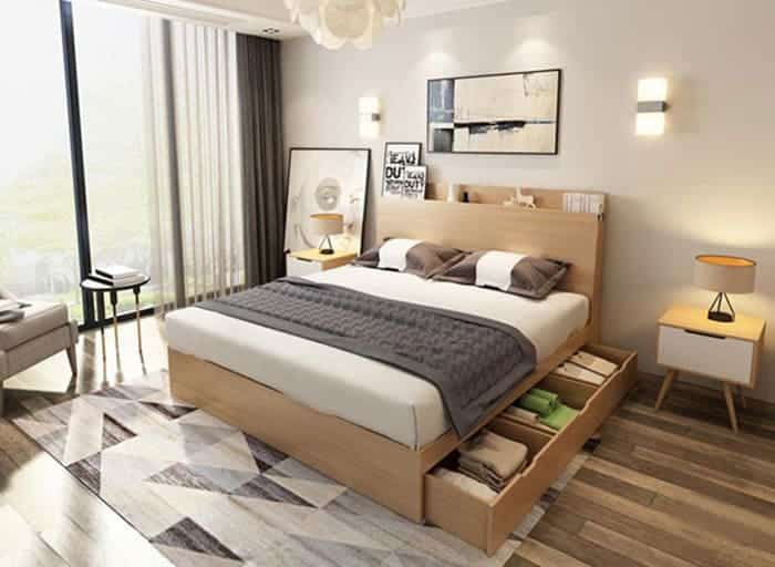 Phong thủy giường ngủ gỗ