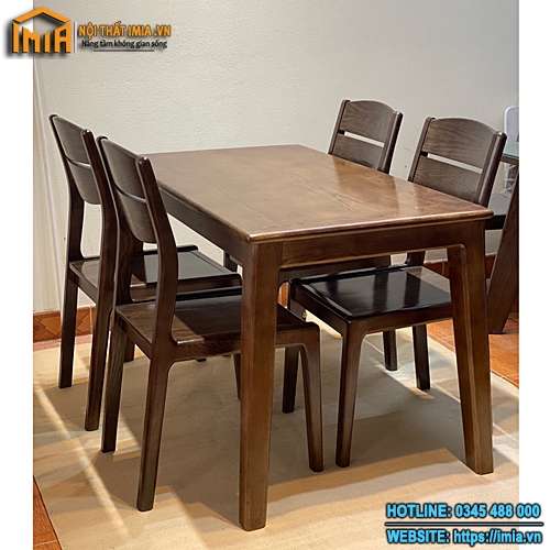 Bộ bàn ăn giá rẻ bằng gỗ MA-7018