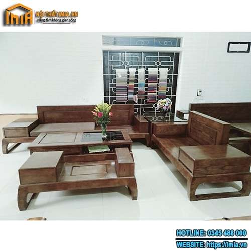 Bộ bàn ghế sofa gỗ hương đẹp MA-1813