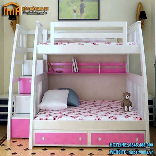 Giường tầng trẻ em bằng gỗ MA-6400