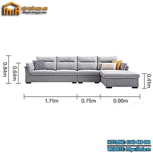 Mẫu ghế sofa góc cho phòng khách MA-1013