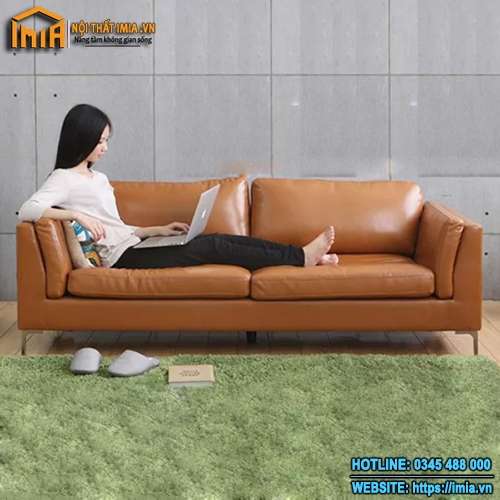 Mẫu ghế sofa văng da cao cấp MA-1208