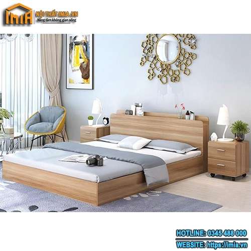 Mẫu giường cưới đẹp bằng gỗ MA-5230