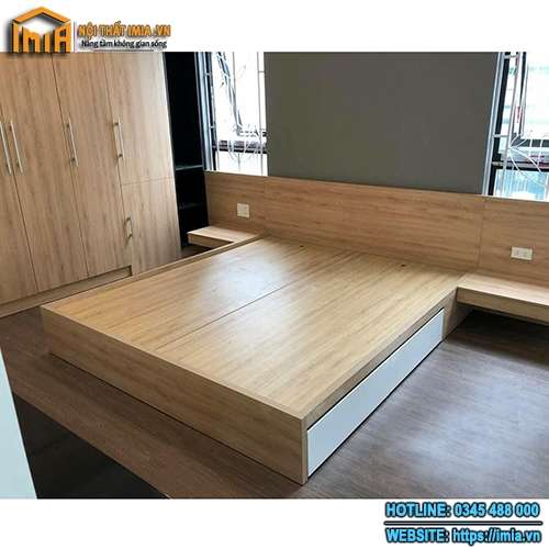 Mẫu giường ngủ gỗ giá rẻ MA-5201