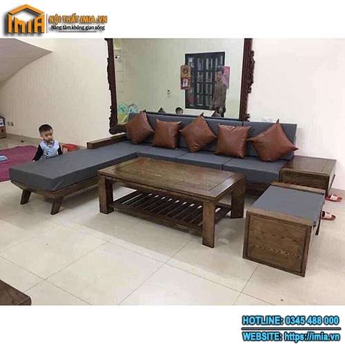 Mẫu sofa gỗ giá rẻ cho phòng khách MA-1819