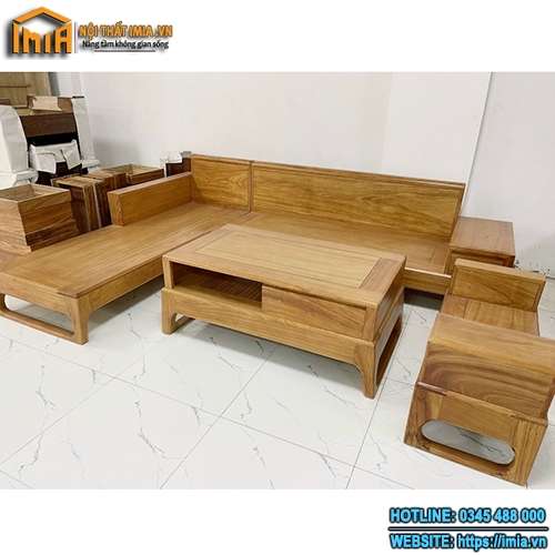 Mẫu sofa gỗ sồi cho phòng khách MA-1814
