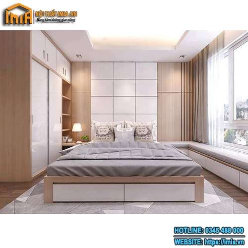 Bộ phòng ngủ đẹp bằng gỗ giá rẻ MA-5015