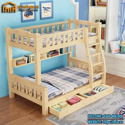 Mẫu giường hai tầng cho bé MA-6406