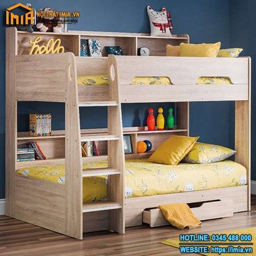 Mẫu giường tầng cho bé giá rẻ MA-6413