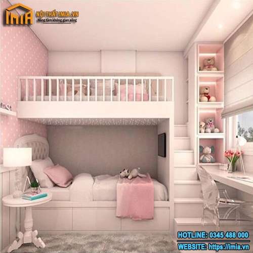 Mẫu giường tầng công chúa cao cấp MA-6423